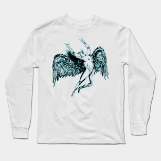 ICARUS THROWS THE HORNS - midnight blue Long Sleeve T-Shirt